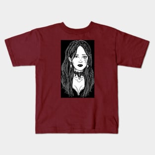 SEXY GOTH GIRL 5 Kids T-Shirt